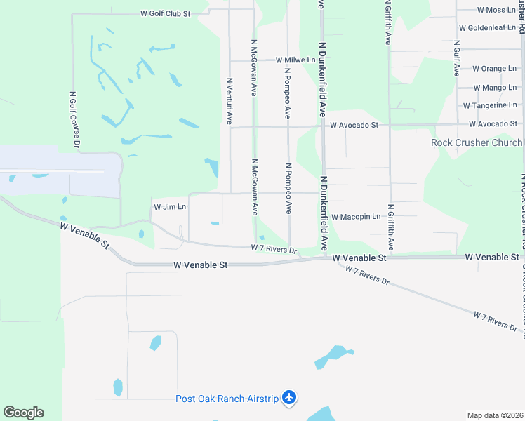 map of restaurants, bars, coffee shops, grocery stores, and more near 113 North McGowan Avenue in Crystal River