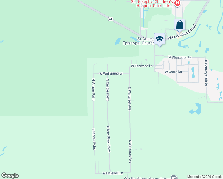 map of restaurants, bars, coffee shops, grocery stores, and more near 181 North Candle Point in Crystal River