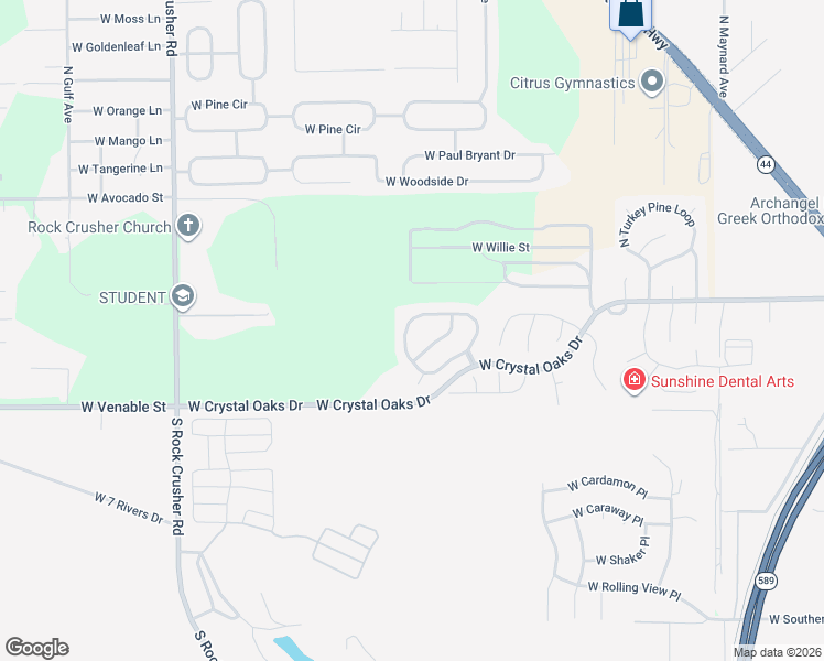map of restaurants, bars, coffee shops, grocery stores, and more near 5670 West Crossmoor Place in Lecanto