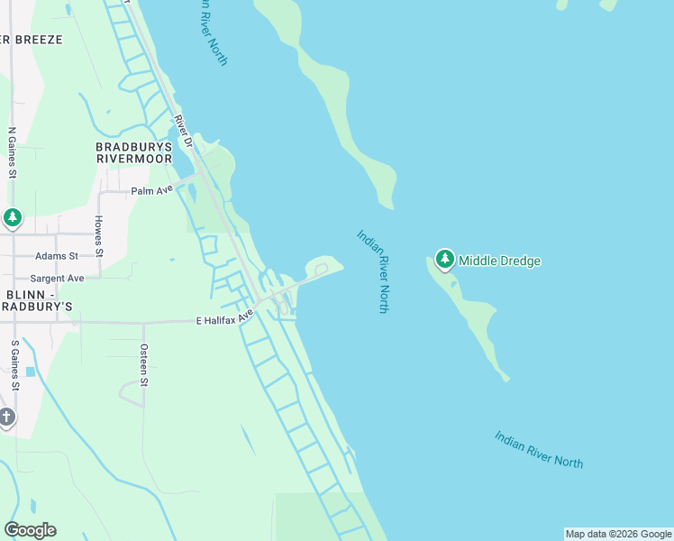 map of restaurants, bars, coffee shops, grocery stores, and more near East Halifax Avenue in Oak Hill