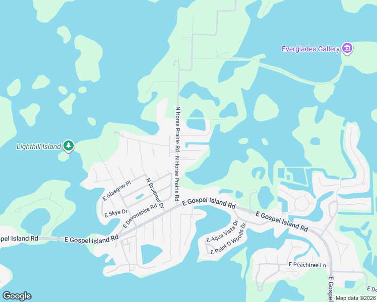 map of restaurants, bars, coffee shops, grocery stores, and more near 9021 East Executive Loop in Inverness