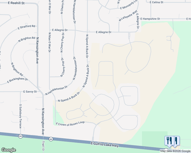 map of restaurants, bars, coffee shops, grocery stores, and more near 199 North Riva Ridge Path in Inverness