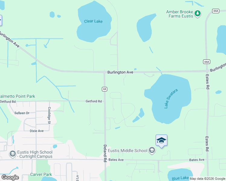 map of restaurants, bars, coffee shops, grocery stores, and more near 1453 Osprey Ridge Drive in Eustis