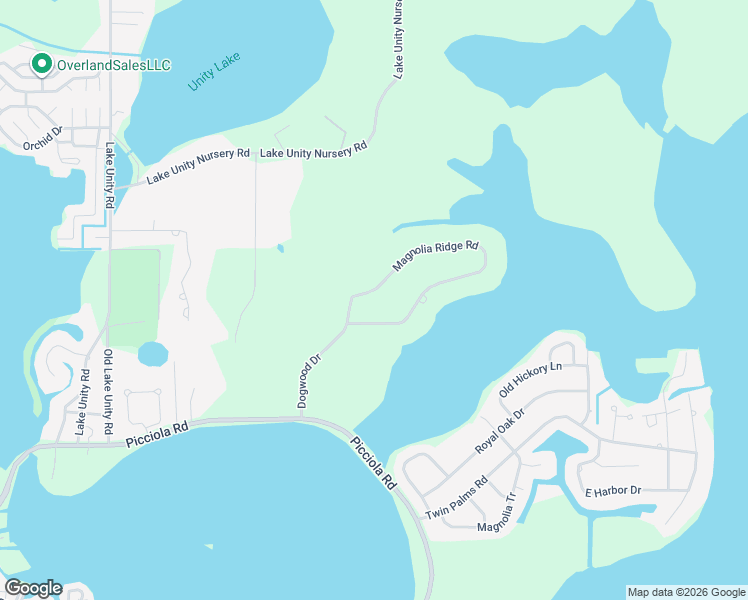 map of restaurants, bars, coffee shops, grocery stores, and more near 4925 Magnolia Ridge Road in Fruitland Park