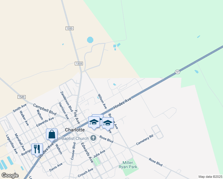 map of restaurants, bars, coffee shops, grocery stores, and more near 126 Alton Avenue in Charlotte
