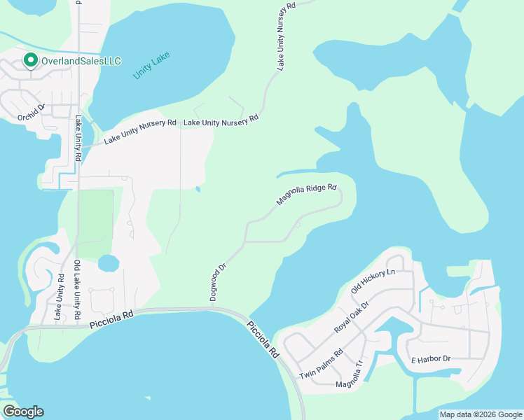 map of restaurants, bars, coffee shops, grocery stores, and more near 4925 Magnolia Ridge Road in Fruitland Park