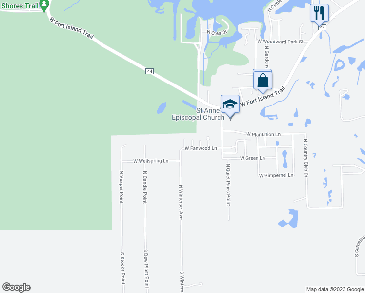 map of restaurants, bars, coffee shops, grocery stores, and more near 452 North Elmwood Point in Crystal River