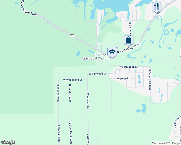 map of restaurants, bars, coffee shops, grocery stores, and more near 451 North Elmwood Point in Crystal River
