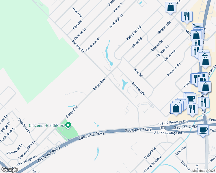 map of restaurants, bars, coffee shops, grocery stores, and more near 1301 Mallette Drive in Victoria