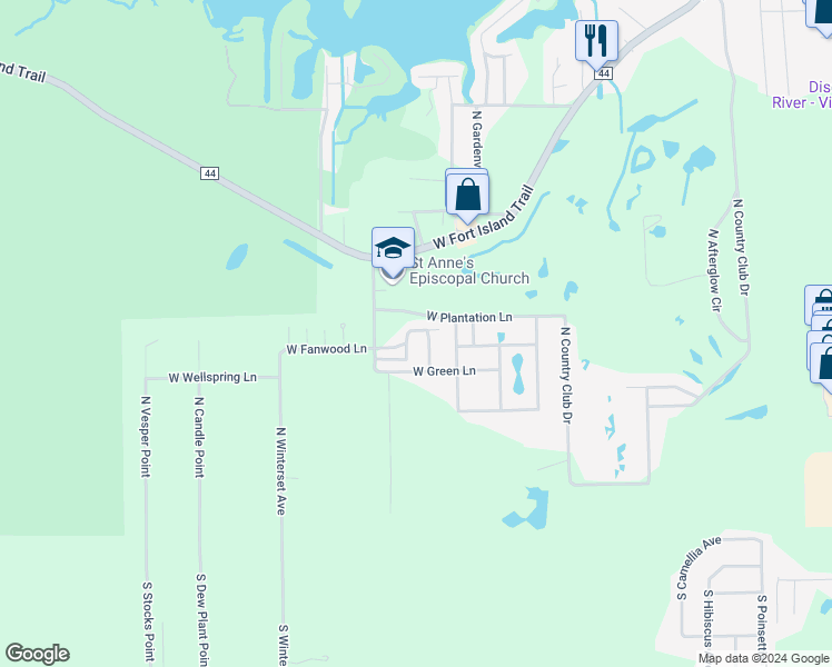 map of restaurants, bars, coffee shops, grocery stores, and more near 9826 West Arms Drive in Crystal River