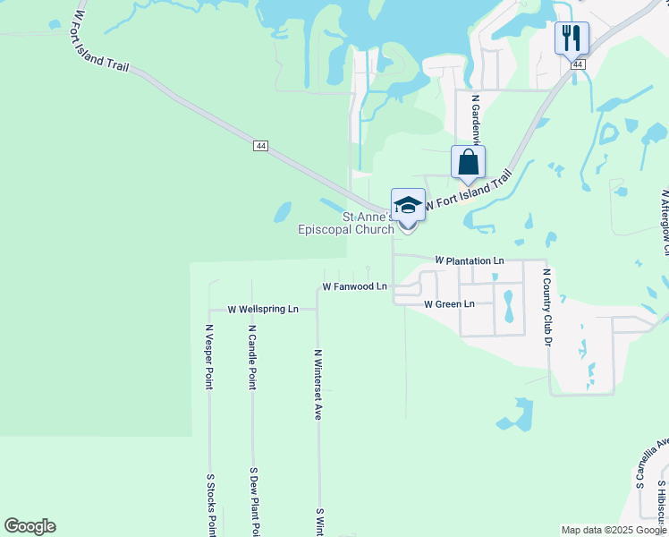 map of restaurants, bars, coffee shops, grocery stores, and more near 492 North Briar Creek Point in Crystal River