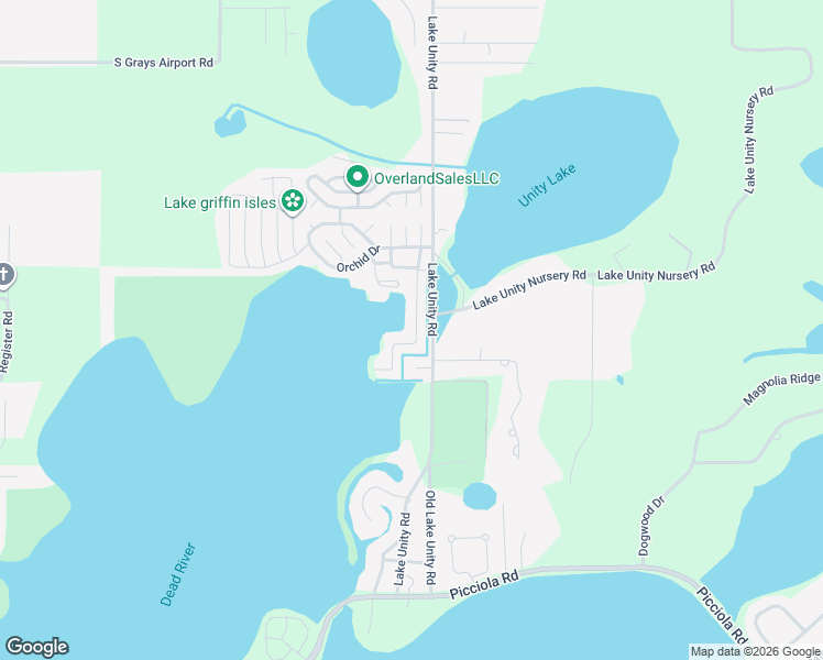 map of restaurants, bars, coffee shops, grocery stores, and more near 2-74 Rose Drive in Fruitland Park