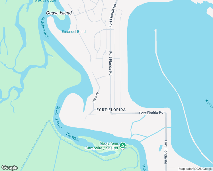 map of restaurants, bars, coffee shops, grocery stores, and more near 438 Fort Florida Road in DeBary