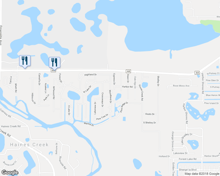 map of restaurants, bars, coffee shops, grocery stores, and more near 149 Woodland Drive in Leesburg