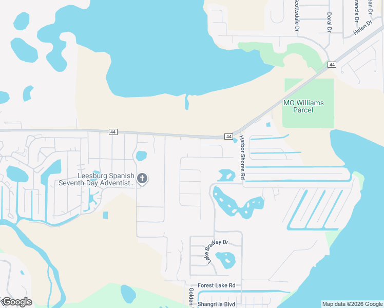 map of restaurants, bars, coffee shops, grocery stores, and more near 35693 Rose Moss Avenue in Leesburg