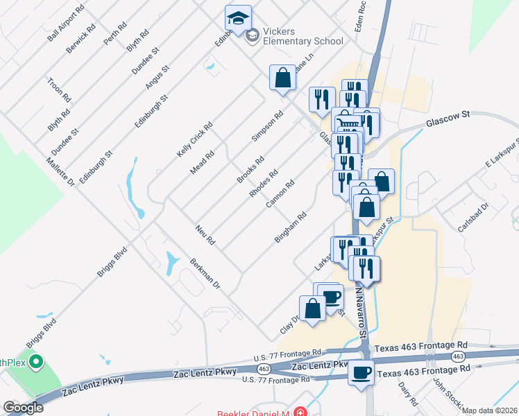 map of restaurants, bars, coffee shops, grocery stores, and more near 303 Cannon Road in Victoria