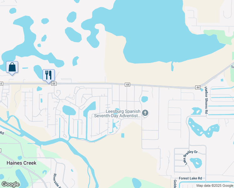 map of restaurants, bars, coffee shops, grocery stores, and more near 35841 Lakewood Drive in Leesburg