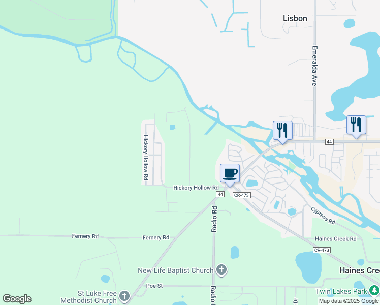 map of restaurants, bars, coffee shops, grocery stores, and more near Nature Trail in Leesburg