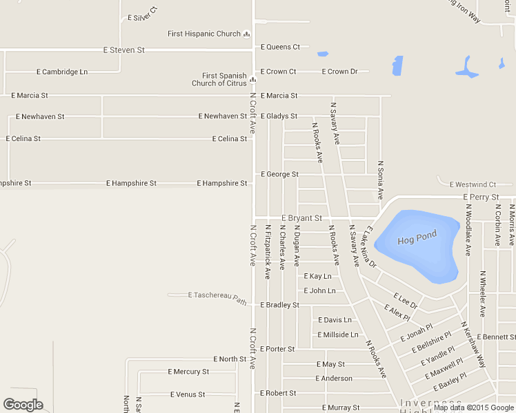 map of restaurants, bars, coffee shops, grocery stores, and more near 733 North Croft Avenue in Inverness