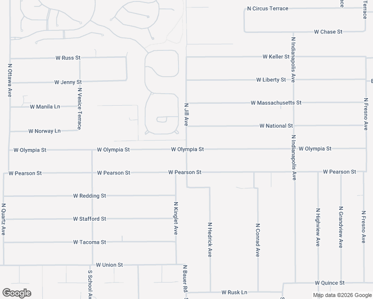 map of restaurants, bars, coffee shops, grocery stores, and more near West Olympia Street in Citrus Hills