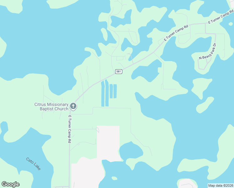 map of restaurants, bars, coffee shops, grocery stores, and more near 7030 East Turner Camp Road in Inverness