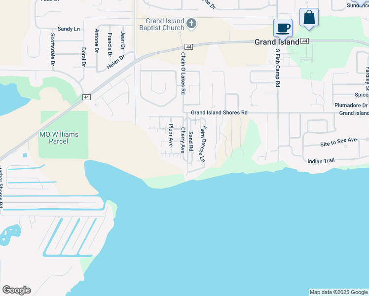 map of restaurants, bars, coffee shops, grocery stores, and more near 36034 Cherry Avenue in Grand Island