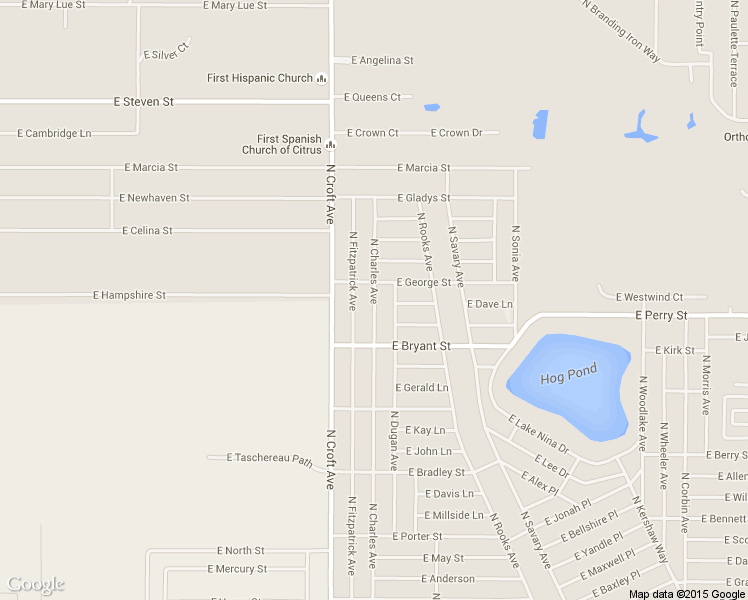 map of restaurants, bars, coffee shops, grocery stores, and more near 788 North Charles Avenue in Inverness
