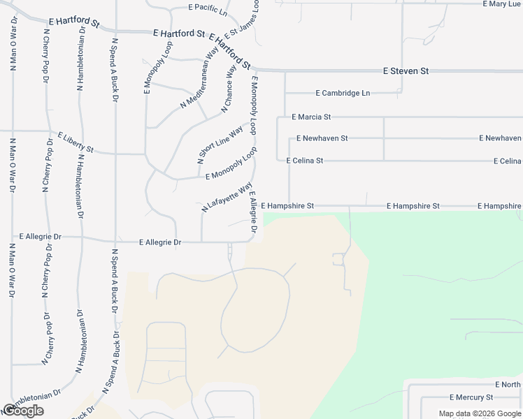 map of restaurants, bars, coffee shops, grocery stores, and more near 1923 East Hampshire Street in Inverness