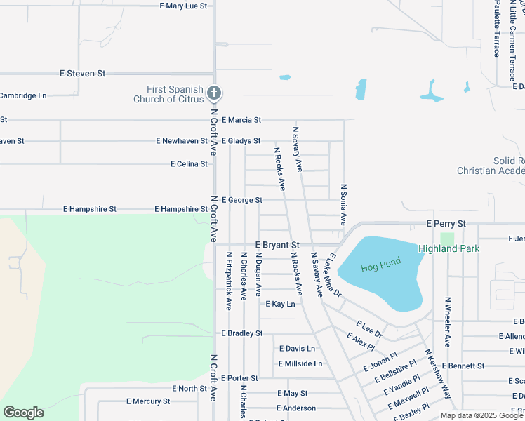 map of restaurants, bars, coffee shops, grocery stores, and more near 3076 East George Street in Inverness