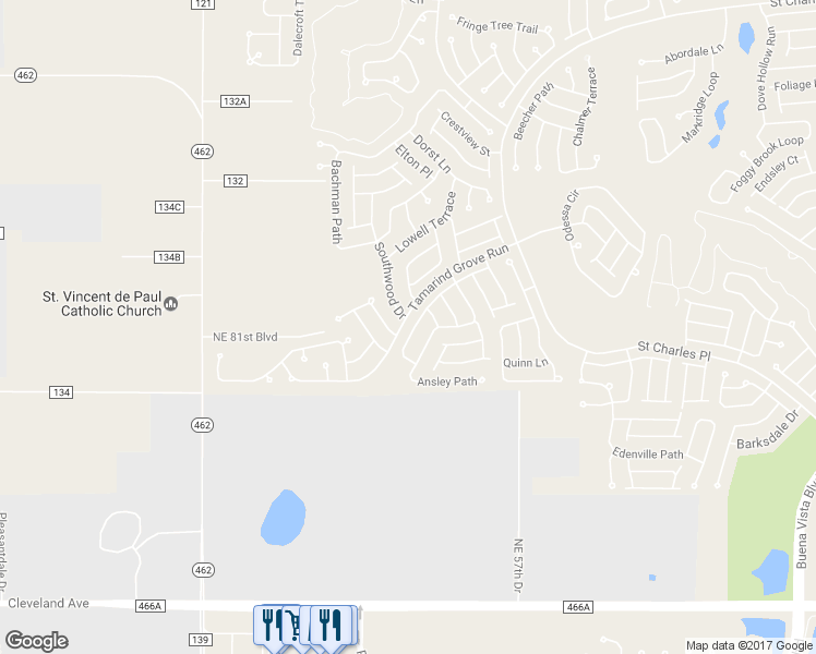 map of restaurants, bars, coffee shops, grocery stores, and more near 2347 Montbrook Place in The Villages