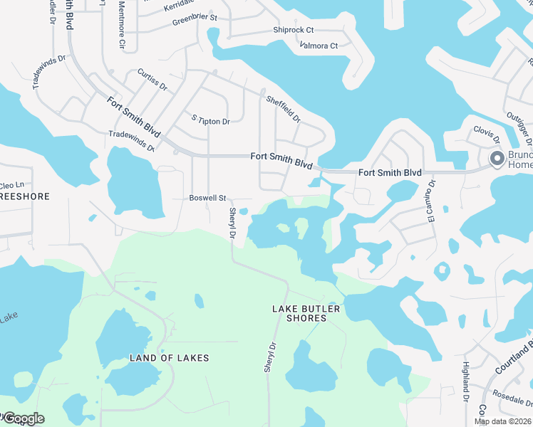 map of restaurants, bars, coffee shops, grocery stores, and more near 2535 Boswell Street in Deltona