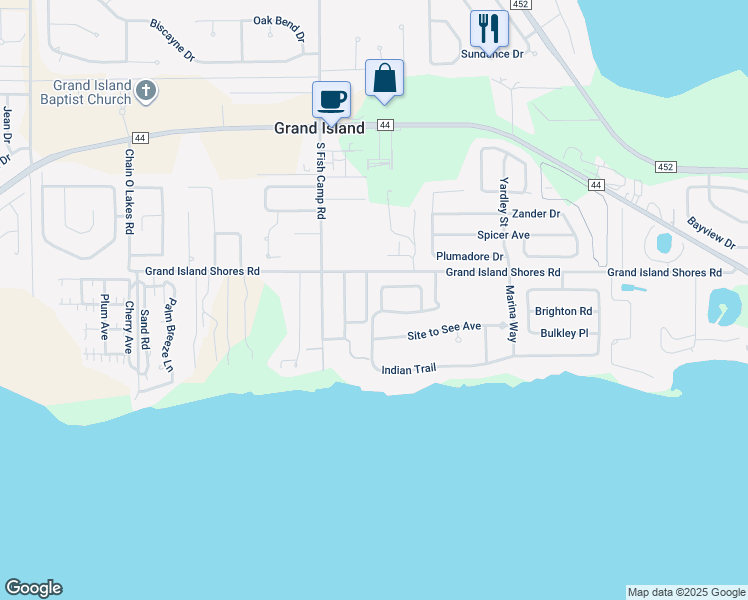 map of restaurants, bars, coffee shops, grocery stores, and more near 3506 Hunters Trail Circle in Eustis