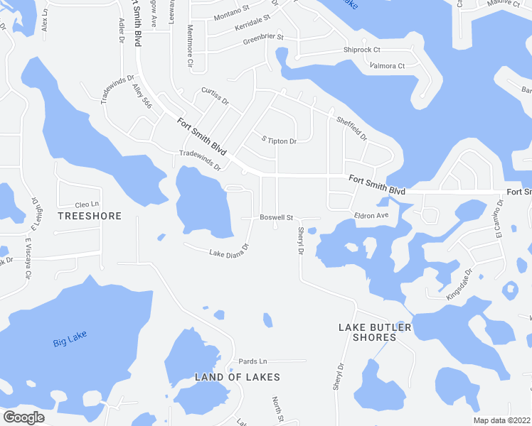 map of restaurants, bars, coffee shops, grocery stores, and more near 501 Battersea Avenue in Deltona