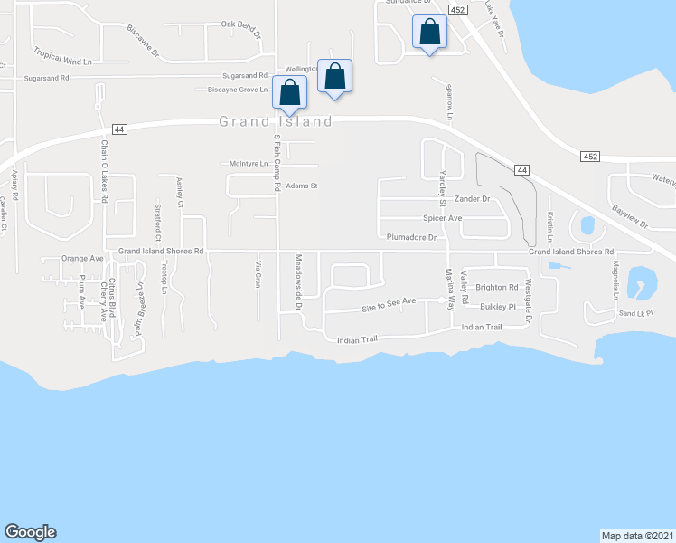 map of restaurants, bars, coffee shops, grocery stores, and more near 3514 Hunters Trail Circle in Eustis