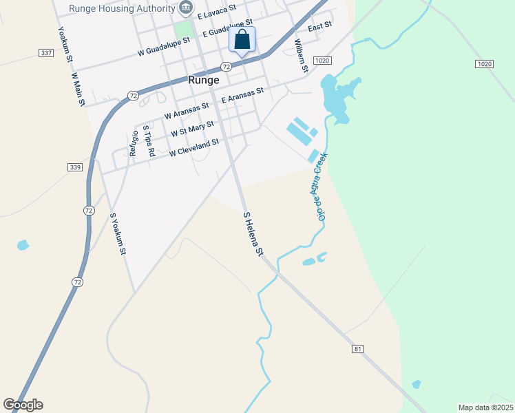 map of restaurants, bars, coffee shops, grocery stores, and more near 610 South Helena Street in Runge