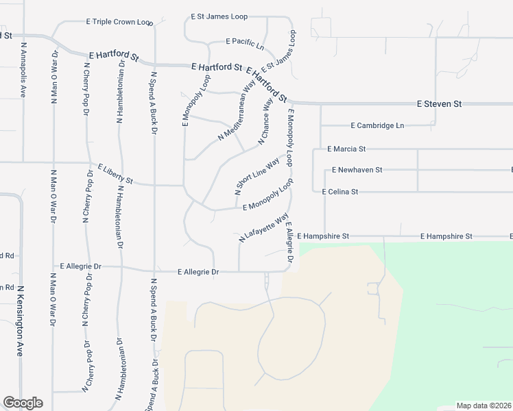 map of restaurants, bars, coffee shops, grocery stores, and more near 1724 East Monopoly Loop in Inverness