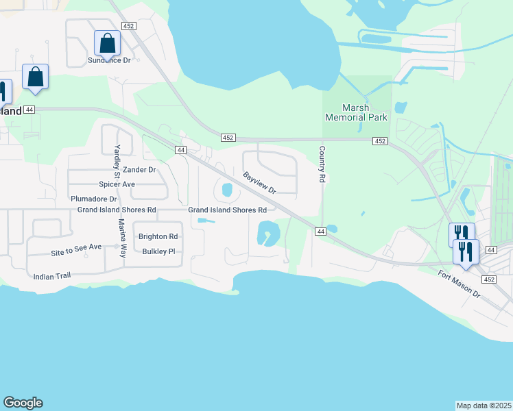 map of restaurants, bars, coffee shops, grocery stores, and more near 2660 County Road 44 in Eustis