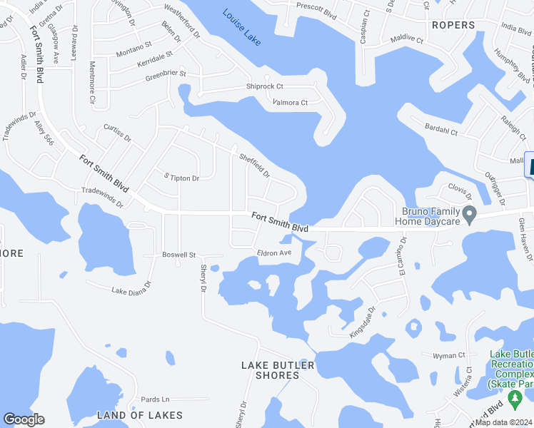map of restaurants, bars, coffee shops, grocery stores, and more near 546 Fort Smith Boulevard in Deltona