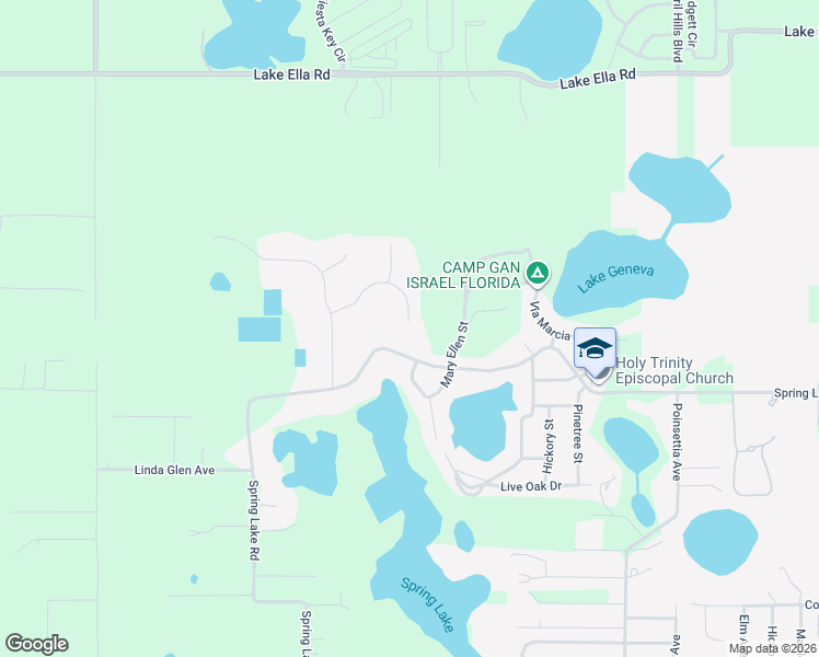 map of restaurants, bars, coffee shops, grocery stores, and more near 1729 Hickory Ridge Drive in Fruitland Park