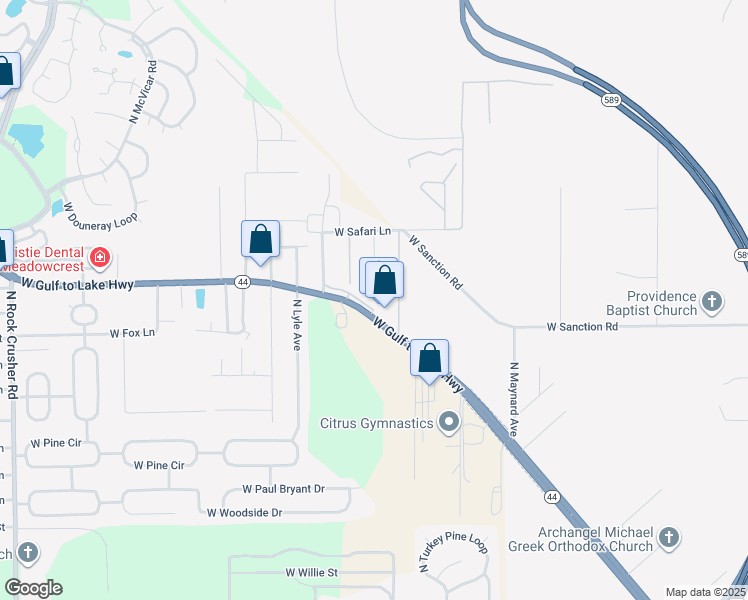 map of restaurants, bars, coffee shops, grocery stores, and more near 1000 North Lion Cub Point in Lecanto