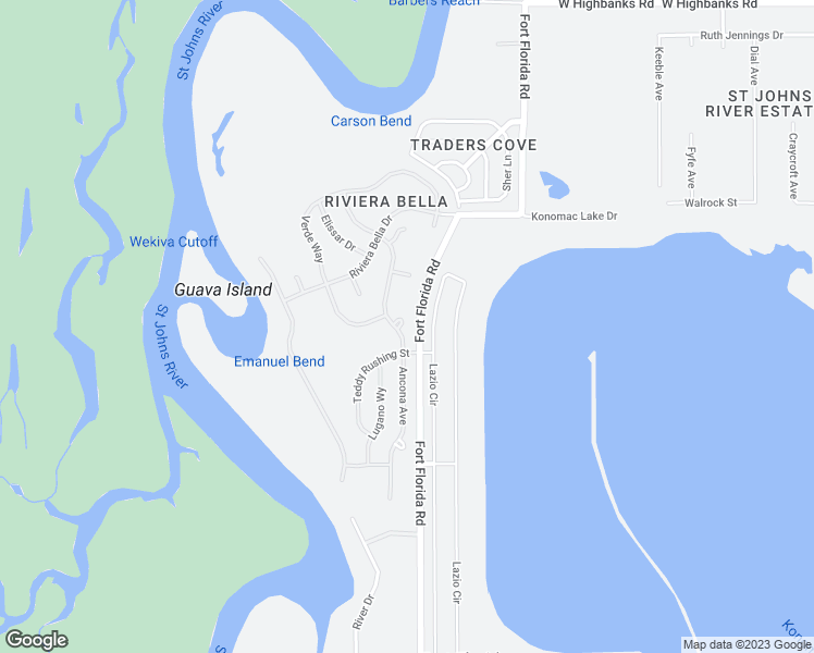 map of restaurants, bars, coffee shops, grocery stores, and more near 163 Ancona Avenue in DeBary