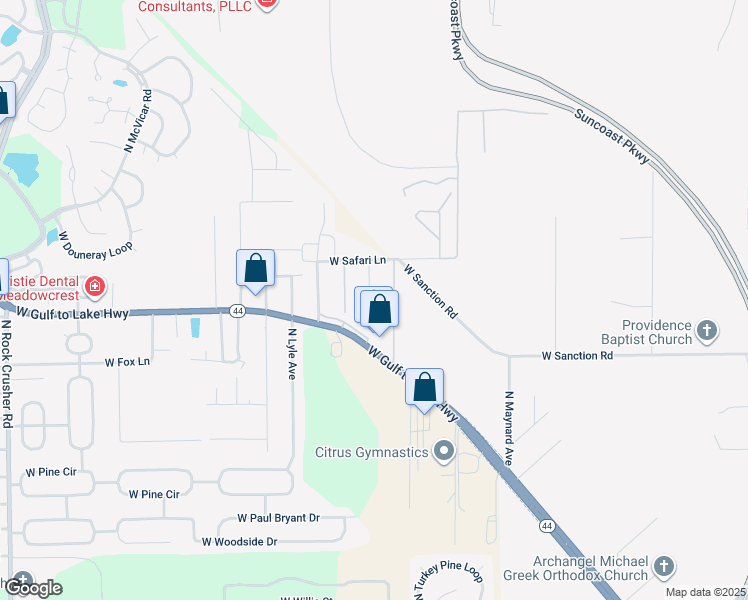 map of restaurants, bars, coffee shops, grocery stores, and more near 1151 North Lion Cub Point in Lecanto