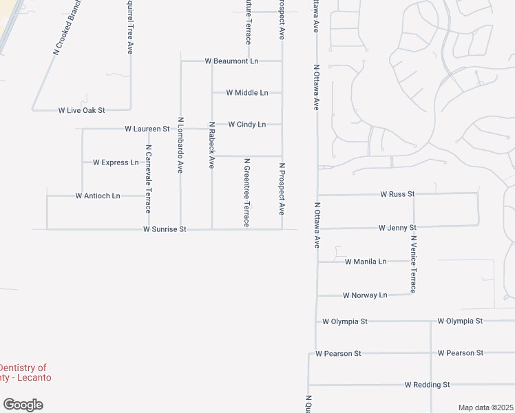 map of restaurants, bars, coffee shops, grocery stores, and more near 1121 North Greentree Terrace in Lecanto