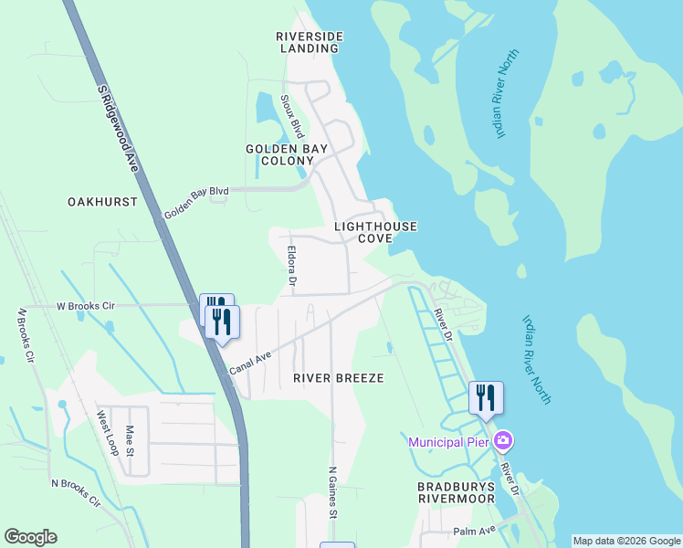 map of restaurants, bars, coffee shops, grocery stores, and more near 294 Water Landing Drive in Oak Hill