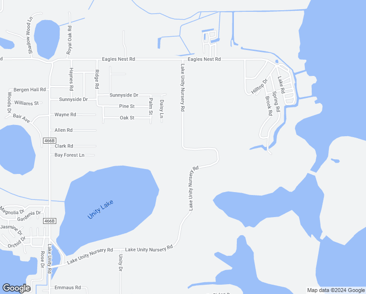 map of restaurants, bars, coffee shops, grocery stores, and more near 36328 Lake Unity Nursery Road in Fruitland Park