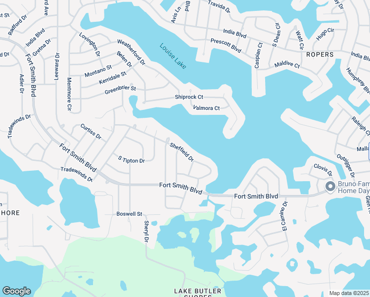 map of restaurants, bars, coffee shops, grocery stores, and more near 2538 Sheffield Drive in Deltona