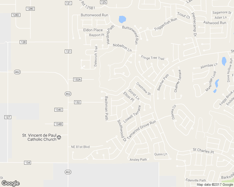 map of restaurants, bars, coffee shops, grocery stores, and more near 2333 Bachman Path in The Villages