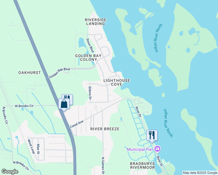 map of restaurants, bars, coffee shops, grocery stores, and more near 434 Sioux Boulevard in Oak Hill