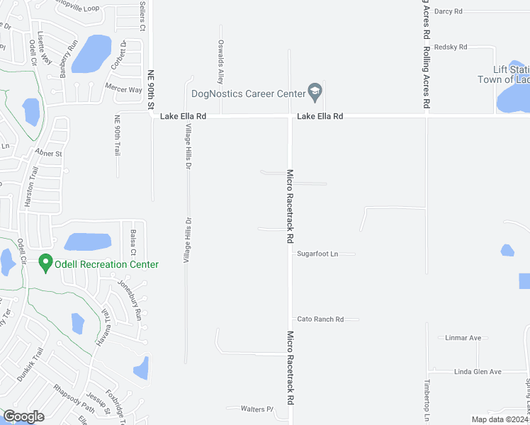 map of restaurants, bars, coffee shops, grocery stores, and more near 36651 Micro Racetrack Road in Fruitland Park