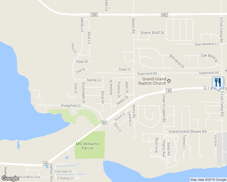 map of restaurants, bars, coffee shops, grocery stores, and more near 36602 Antone Drive in Grand Island